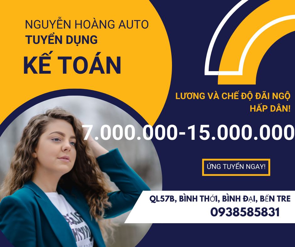 Tuyển dụng kế toán/ Việc làm Bình Đại/ Việc làm Bến Tre