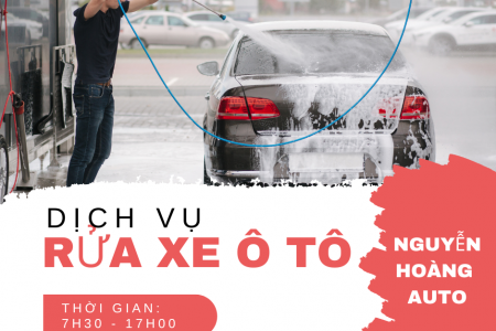 Bảng giá rửa xe tại Nguyễn Hoàng Auto