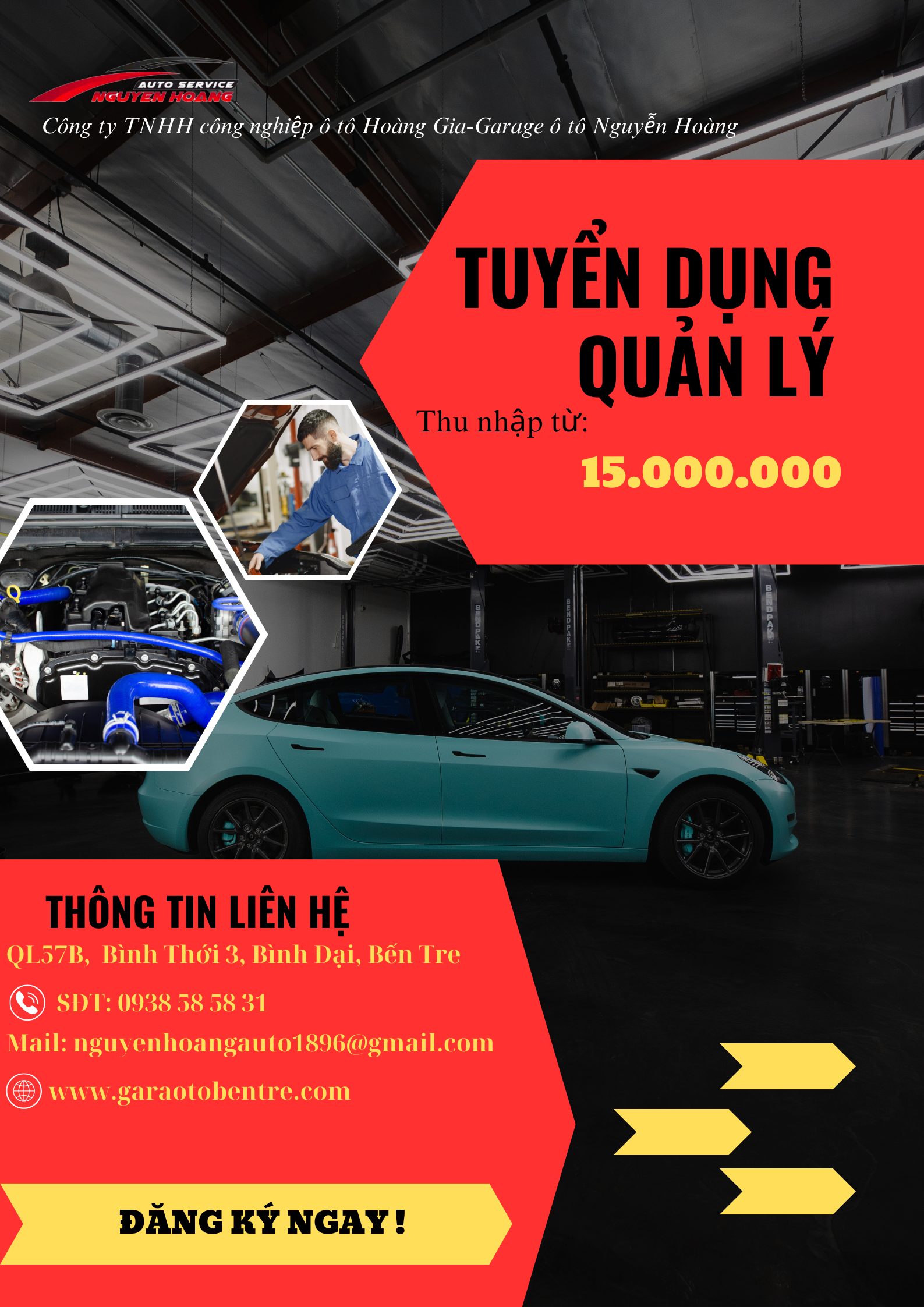 Công ty TNHH công nghiệp ô tô Hoàng Gia-Garage ô tô Nguyễn Hoàng (2)